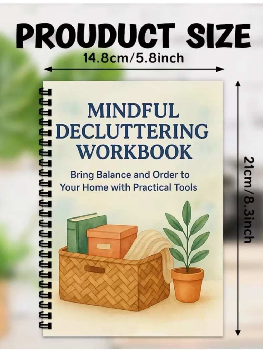 Mindful Decluttering Workbook - ‼️Free with 2 or More Item Bundle‼️